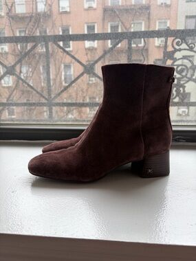 Sam Edelman Dark Brown Suede Ankle Boots